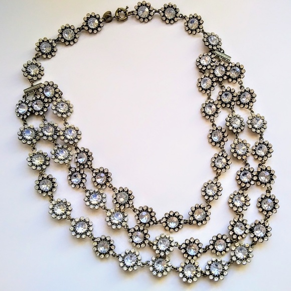 J.Crew Multi-Strand Crystal Necklace - Picture 1 of 3